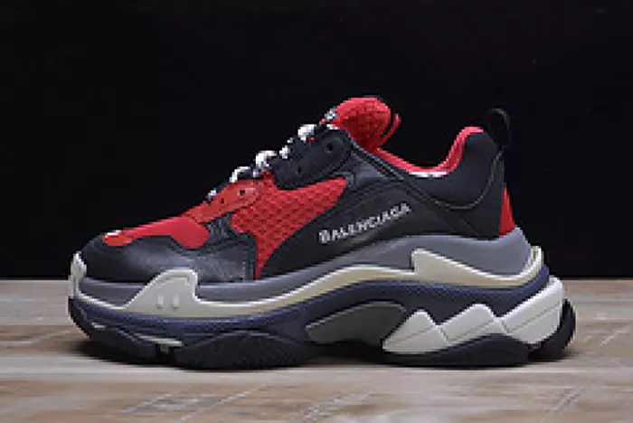 Balenciaga Triple S Sneakers Red Black