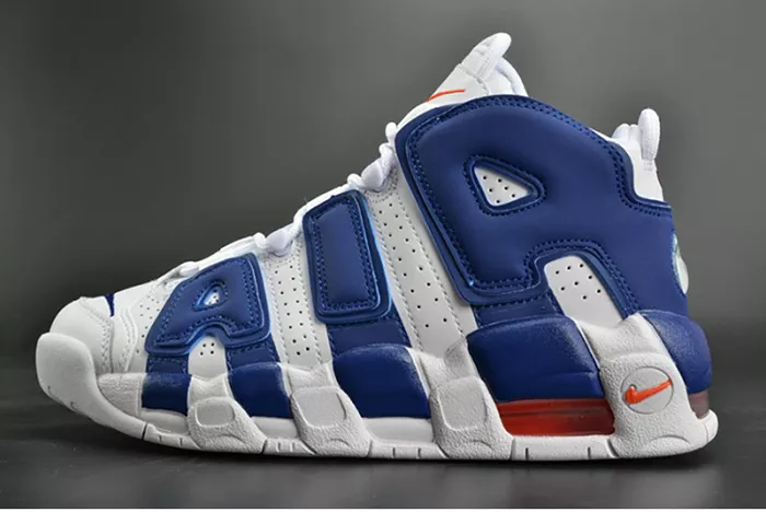 Nike Air More Uptempo "Knicks" White/Deep Royal Blue womens 415082-103