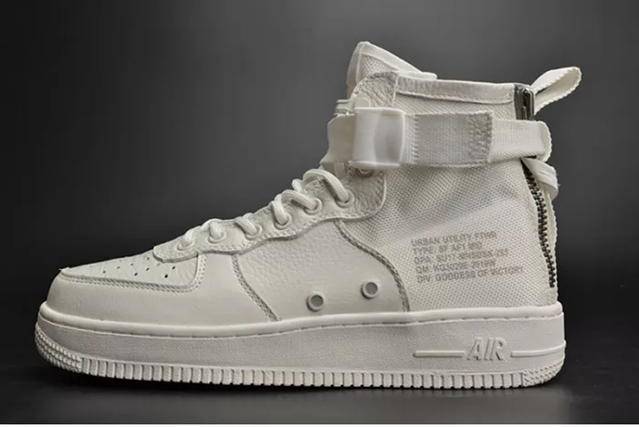 Nike Air Force 1 Mid "Triple Ivory" white AA6655-100