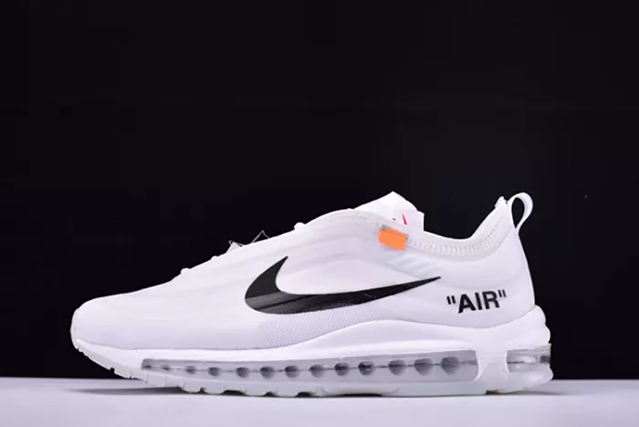 Off White X Air Max 97 The Ten White Cone Ice Blue AJ4585-100