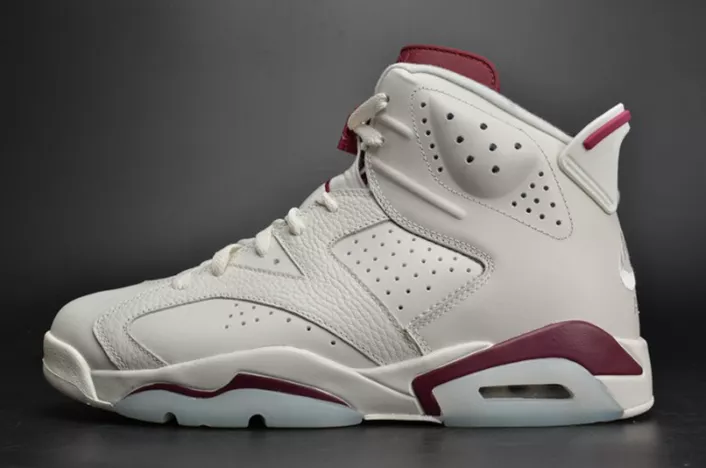 Air Jordan 6 Retro "Maroon" white 384664-116