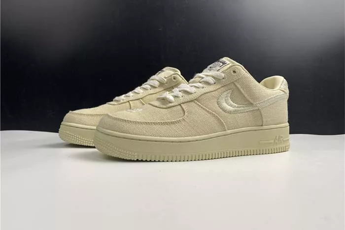 Stussy x Nike Air Force 1 Low Fossil Stone CZ9084-200