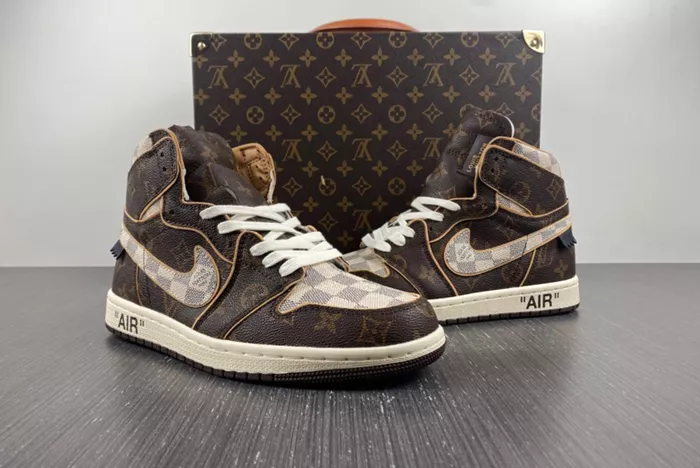 OFF-WHITE x Air Jordan 1 x LV