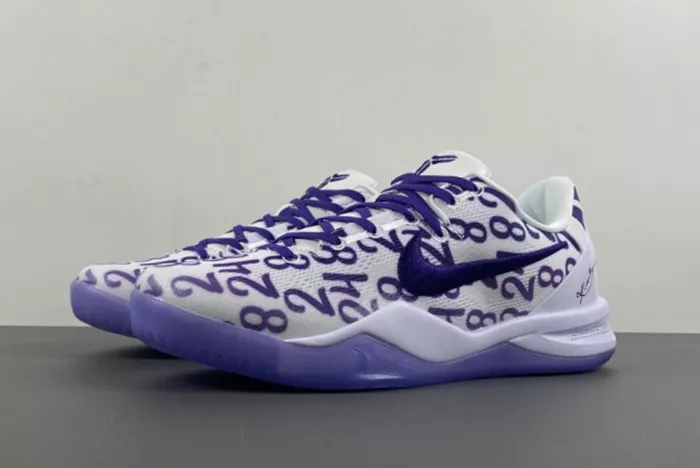 Nike Kobe 8 Protro White Court Purple FQ3549-100